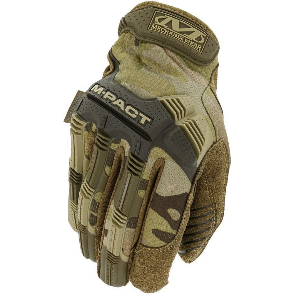 Gloves: Size M, Tricot-Lined, Synthetic Leather
