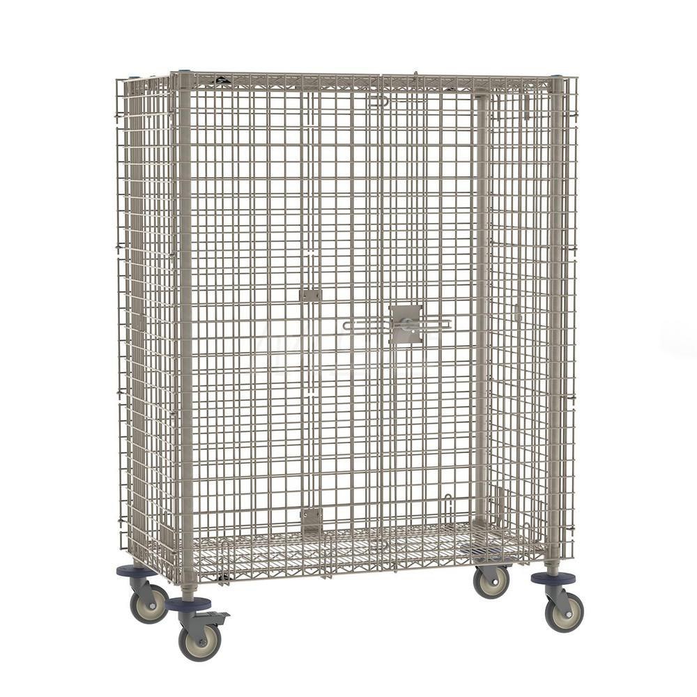 Steel Security Cart: 900 lb Capacity, 2 Shelf