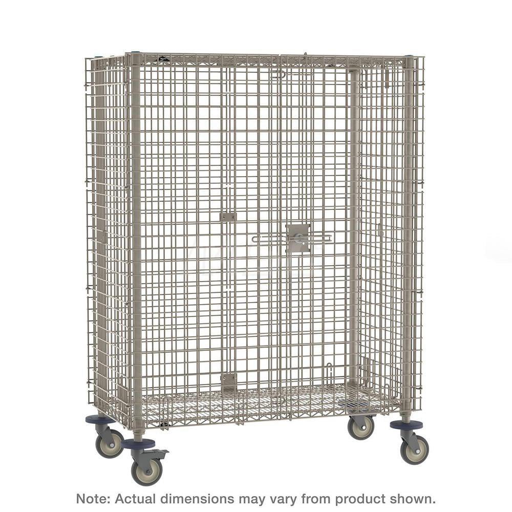 Steel Security Cart: 900 lb Capacity, 2 Shelf