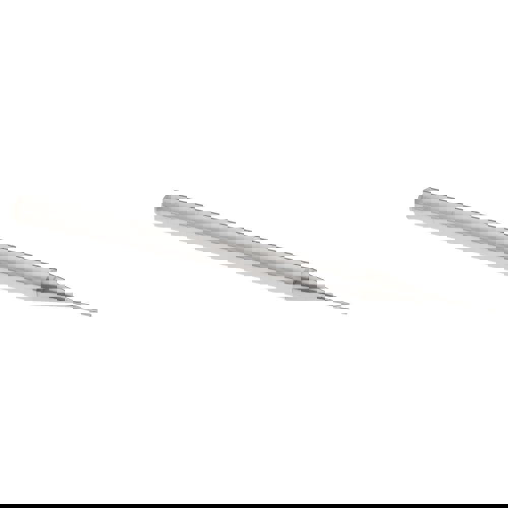 Chucking Reamer: 0.45 mm Dia, 50 mm OAL, 2.5 mm Flute Length, Spiral Flute, Straight Shank, Solid Carbide