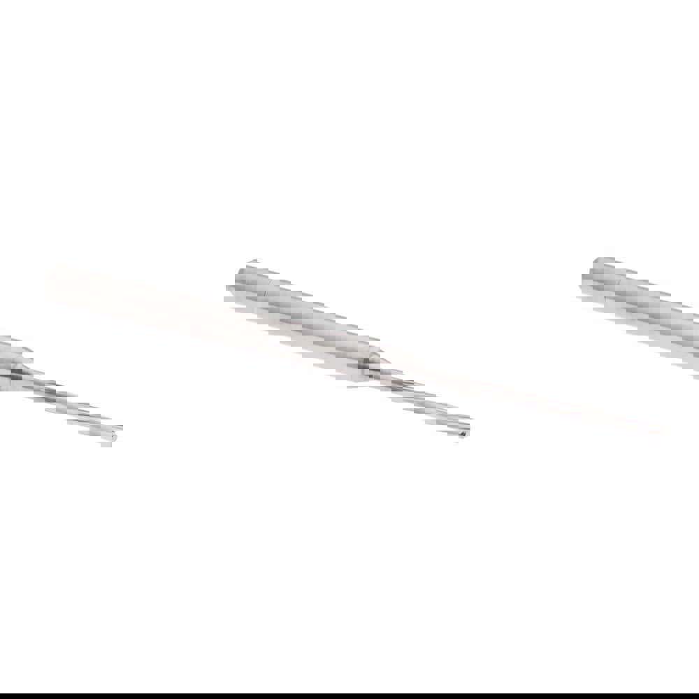 Chucking Reamer: #55, 50 mm OAL, 10 mm Flute Length, Spiral Flute, Straight Shank, Solid Carbide