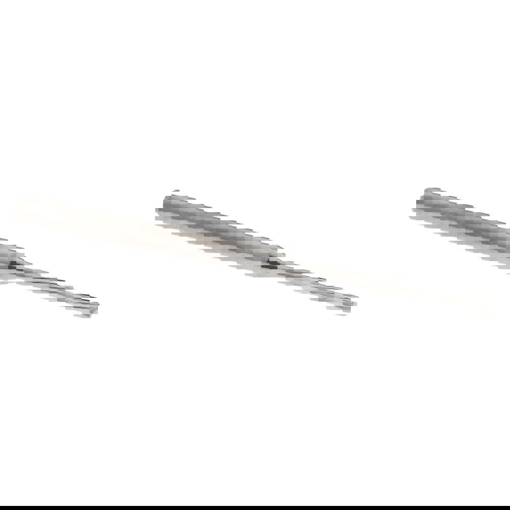 Chucking Reamer: #53, 50 mm OAL, 10 mm Flute Length, Spiral Flute, Straight Shank, Solid Carbide