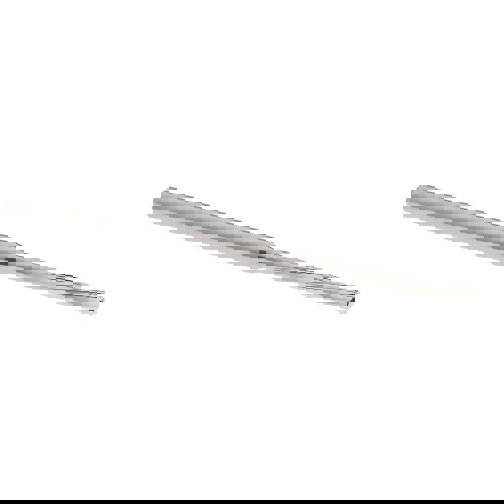 Chucking Reamer: #46, 50 mm OAL, 11 mm Flute Length, Spiral Flute, Straight Shank, Solid Carbide