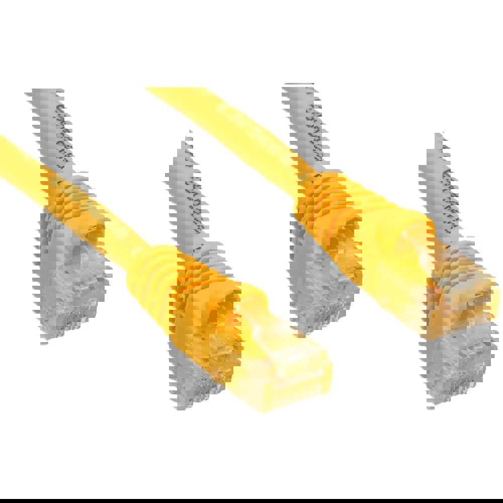 Network & Ethernet Cable; Wire Size: 24.000 ; Transmission Speed: 550MHz ; Color: Yellow ; Number Of Wires: 8.000