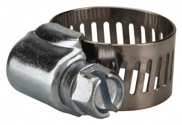 Worm Gear Clamp: SAE 6, 3/8 to 7/8