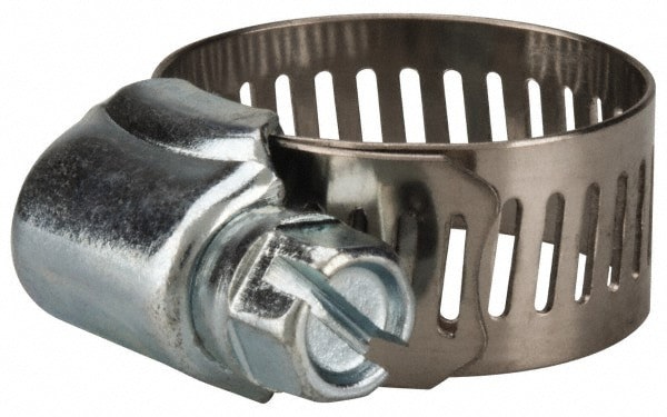 Worm Gear Clamp: SAE 10, 1/2 to 1-1/16
