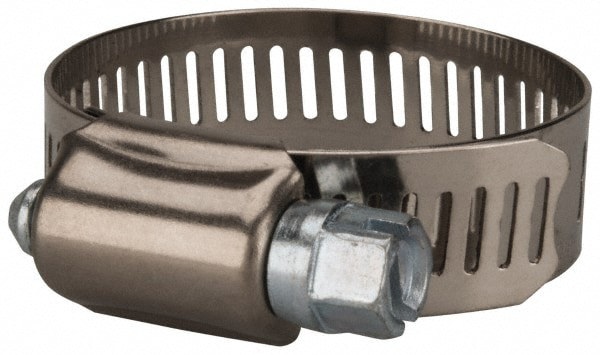Worm Gear Clamp: SAE 20, 3/4 to 1-3/4