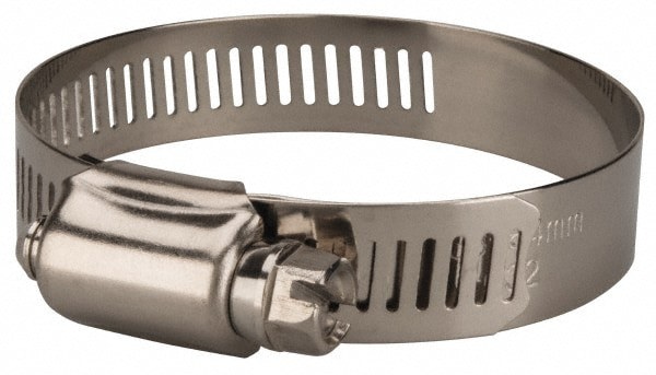 Worm Gear Clamp: SAE 28, 1-1/4 to 2-1/4