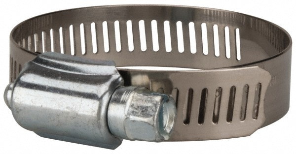 Worm Gear Clamp: SAE 28, 1-1/4 to 2-1/4