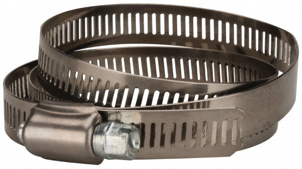 Worm Gear Clamp: SAE 128, 2-1/2 to 8-1/2