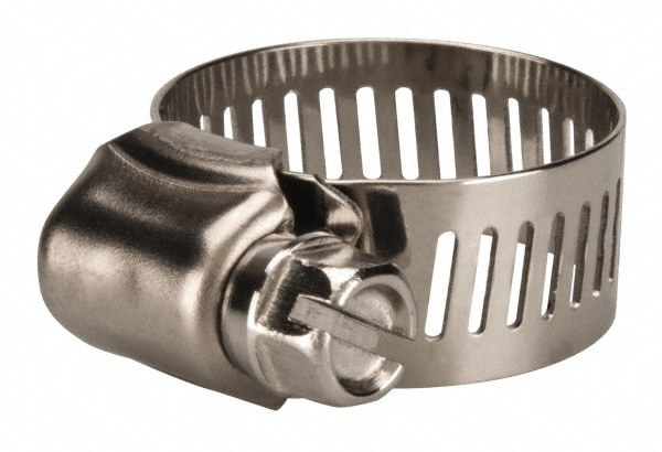 Worm Gear Clamp: SAE 10, 1/2 to 1-1/16