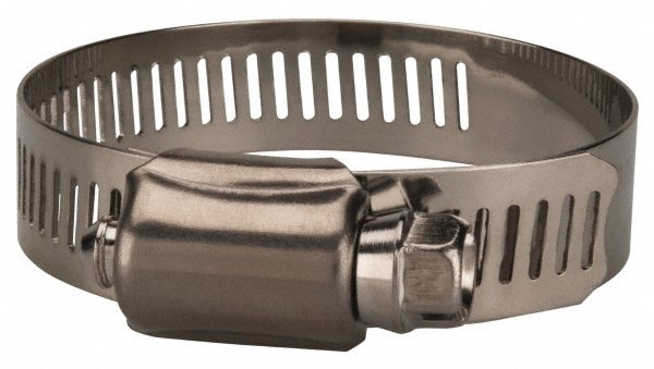 Worm Gear Clamp: SAE 28, 1-1/4 to 2-1/4