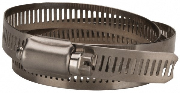 Worm Gear Clamp: SAE 128, 2-1/2 to 8-1/2