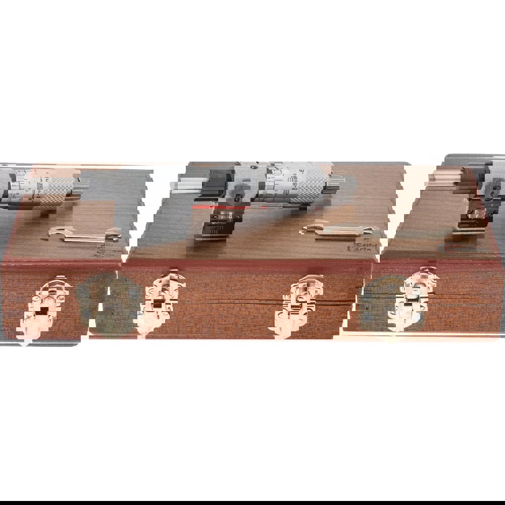 1 Inch, Ratchet Stop Thimble, 0.255 Inch Spindle Diameter Digital Counter Mechanical Micrometer Head