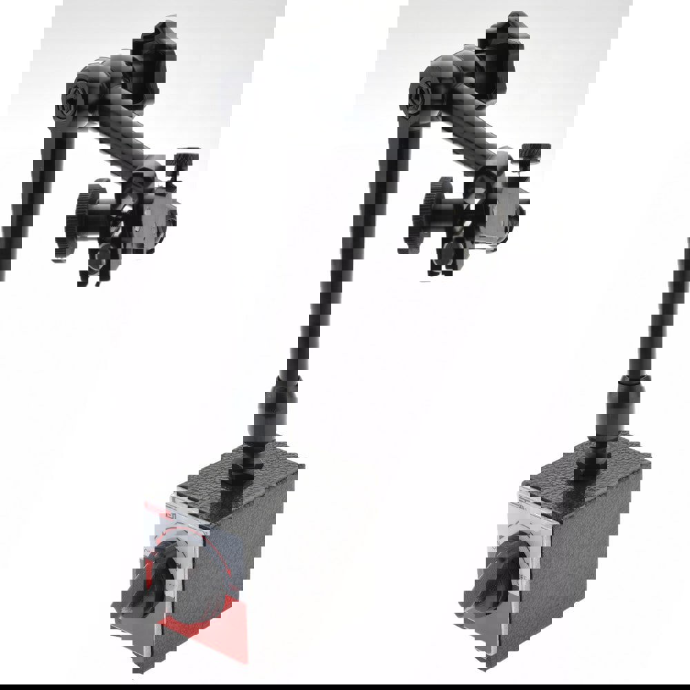 Indicator Positioner & Holder: 175 lb Pull, Fine Adjustment, Includes Base