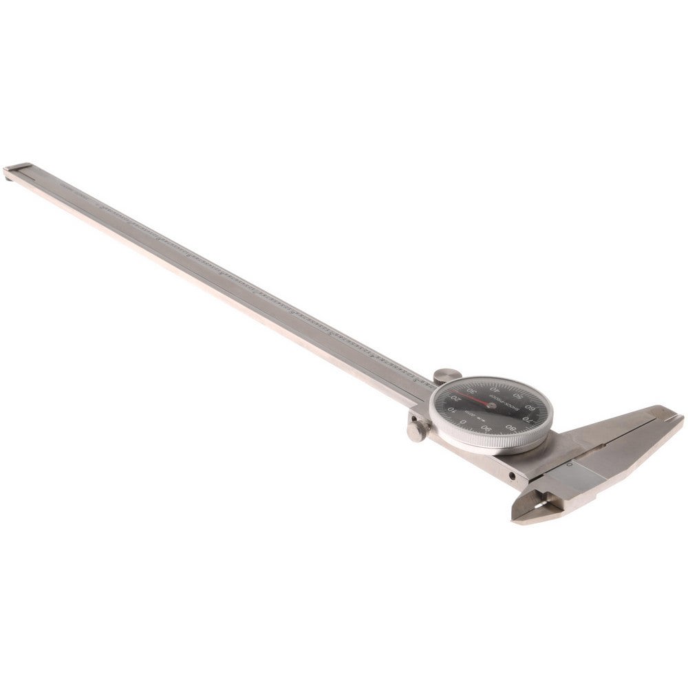 Dial Caliper: 12'' Range, 0.001'' Graduation, 0.1'' per Revolution