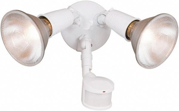 2 Head, 70 Ft. Detection, 180&deg; Angle, PAR Lamp Motion Sensing Light Fixture