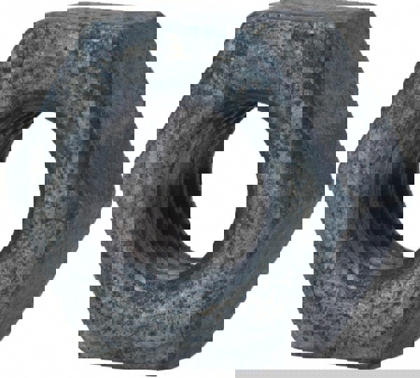 Heavy Hex Nut: 3/8-16, Grade A194 Grade 2H Steel, Galvanized Finish