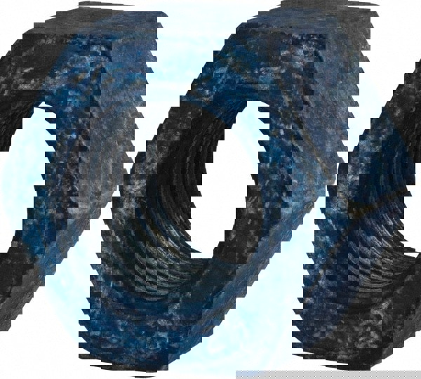 Heavy Hex Nut: 1-1/8-7, Grade A194 Grade 2H Steel, Galvanized Finish