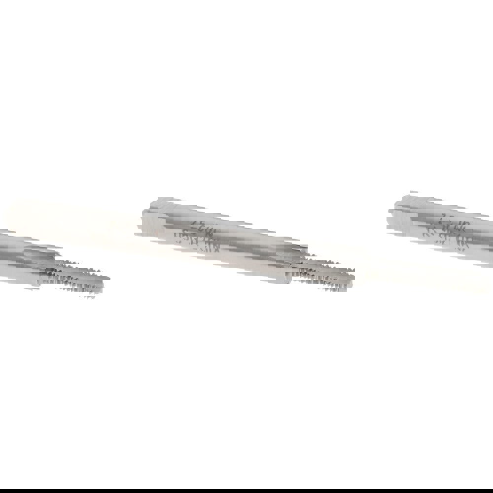 Straight Flute Tap: #2-56 UNC, 3 Flute, Bottoming Chamfer, 2B Class of Fit, HSS, Bright/Uncoated Finish