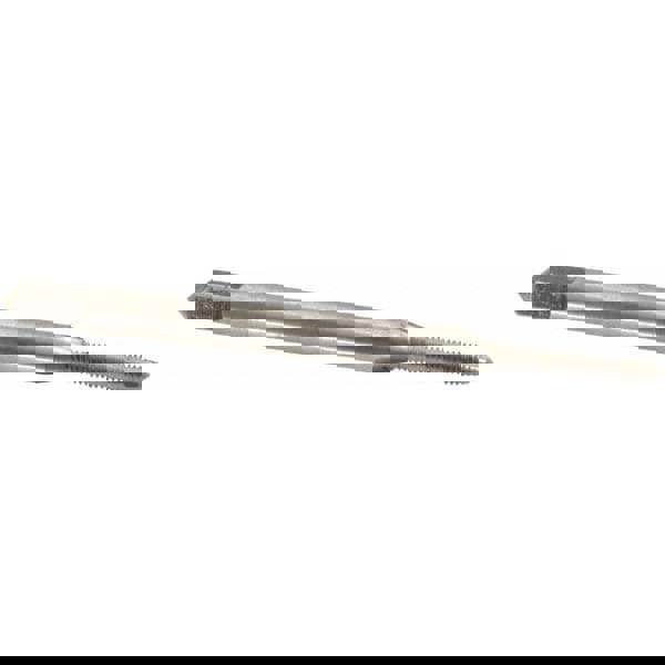 Straight Flute Tap: #2-64 UNF, 3 Flute, Plug Chamfer, 2B Class of Fit, HSS, Bright/Uncoated Finish