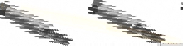 Straight Flute Tap: #4-48 UNF, 3 Flute, Plug Chamfer, 2B Class of Fit, HSS, Bright/Uncoated Finish