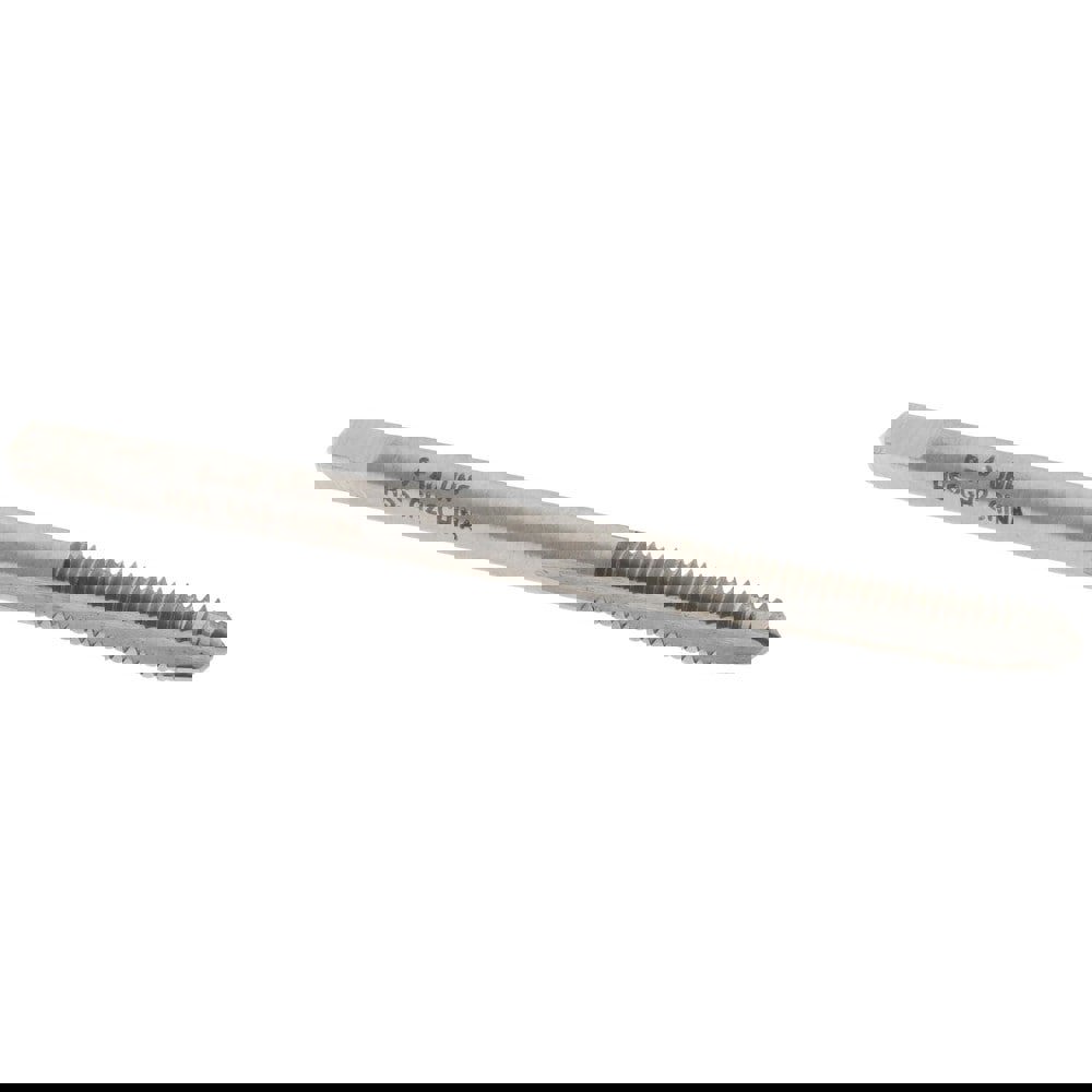 Straight Flute Tap: #6-40 UNF, 3 Flute, Plug Chamfer, HSS, Bright/Uncoated Finish