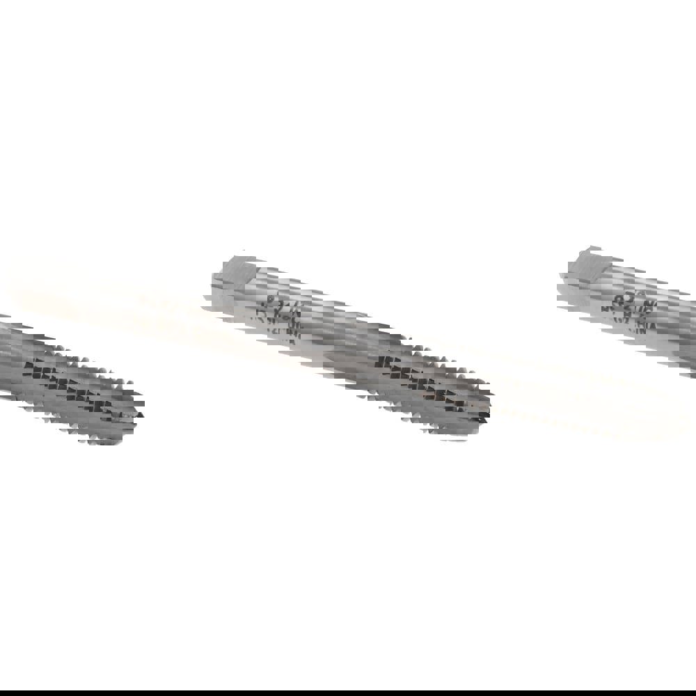 Straight Flute Tap: #8-32 UNC, 4 Flute, Plug Chamfer, 2B Class of Fit, HSS, Bright/Uncoated Finish