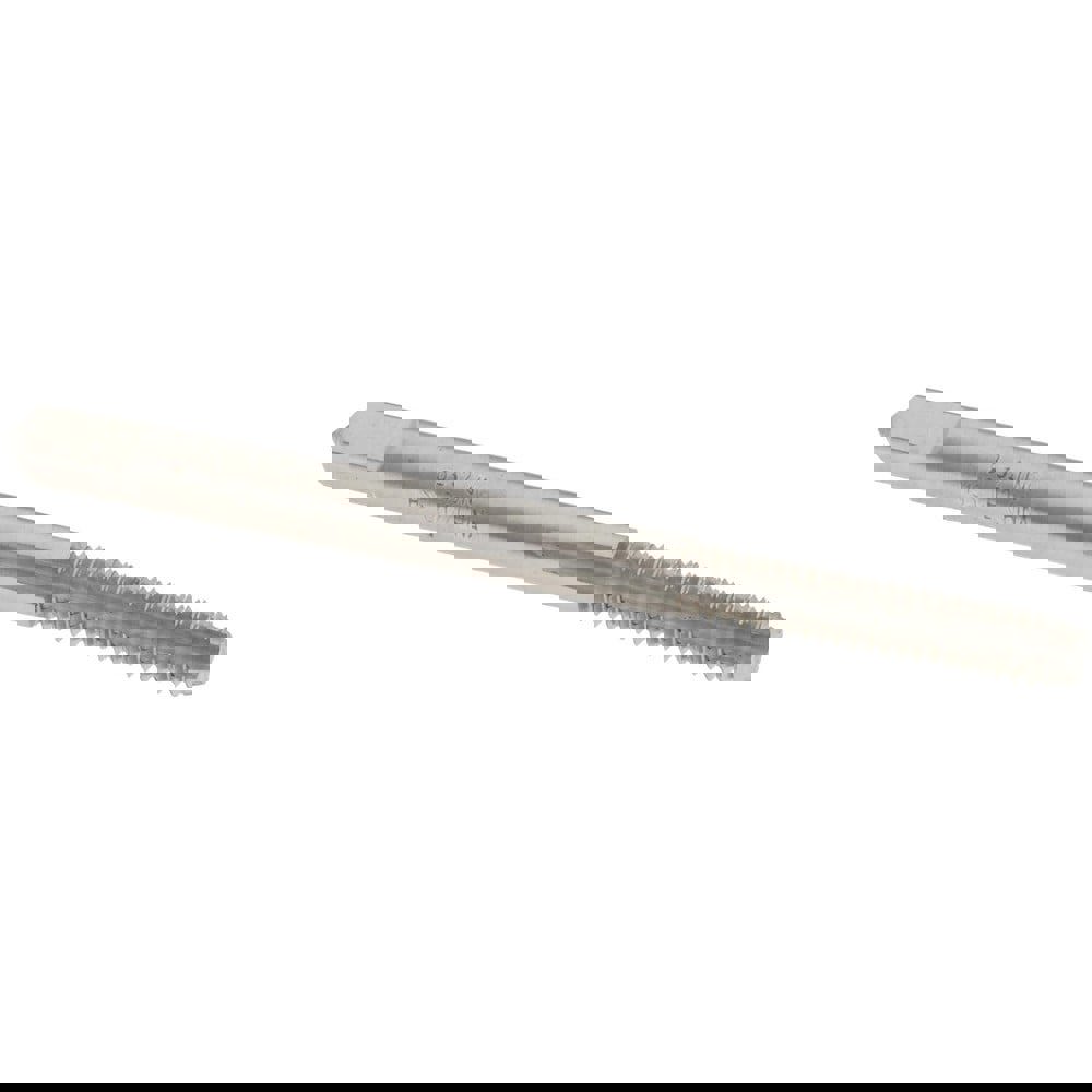 Straight Flute Tap: #8-32 UNC, 4 Flute, Bottoming Chamfer, 2B Class of Fit, HSS, Bright/Uncoated Finish