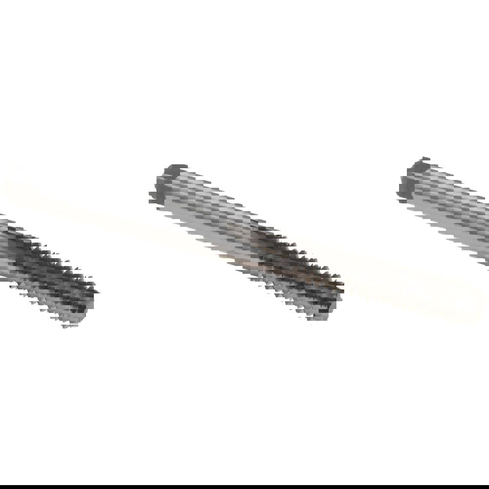 Straight Flute Tap: #10-24 UNC, 4 Flutes, Bottoming, High Speed Steel, Bright/Uncoated