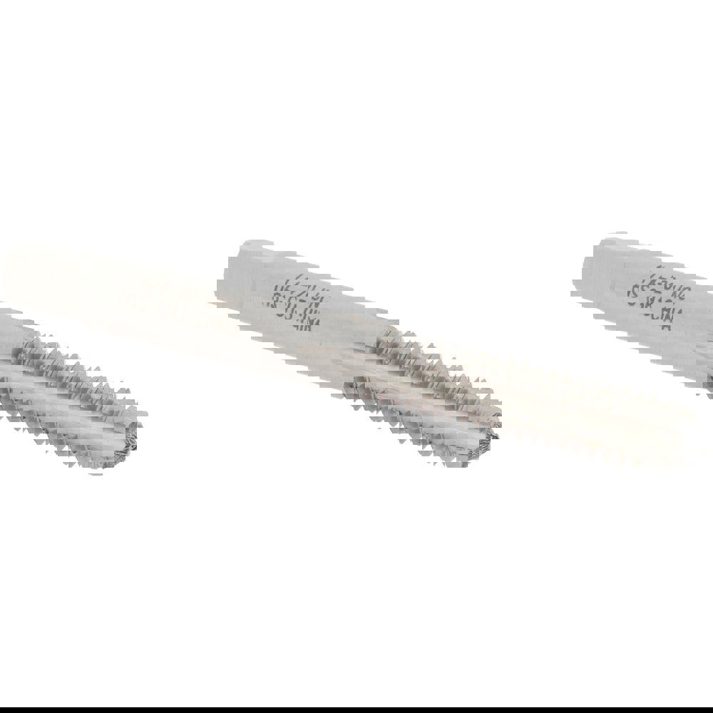 Straight Flute Tap: 1/4-20 UNC, 4 Flutes, Plug, 3B Class of Fit, High Speed Steel, Bright/Uncoated