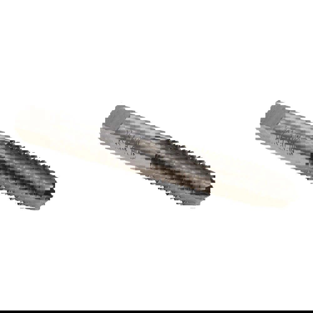 Straight Flute Tap: 3/8-16 UNC, 4 Flutes, Plug, 3B Class of Fit, High Speed Steel, Bright/Uncoated