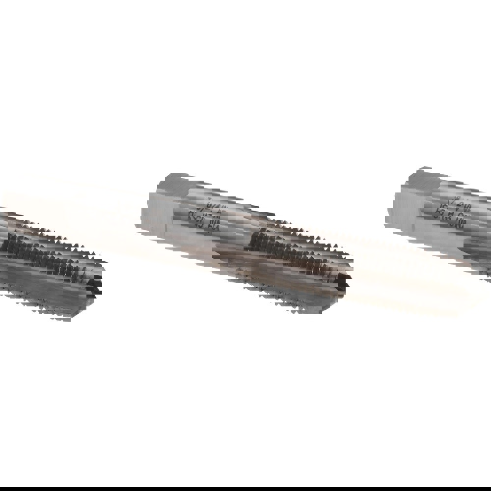 Straight Flute Tap: 3/8-24 UNF, 4 Flutes, Taper, 3B Class of Fit, High Speed Steel, Bright/Uncoated