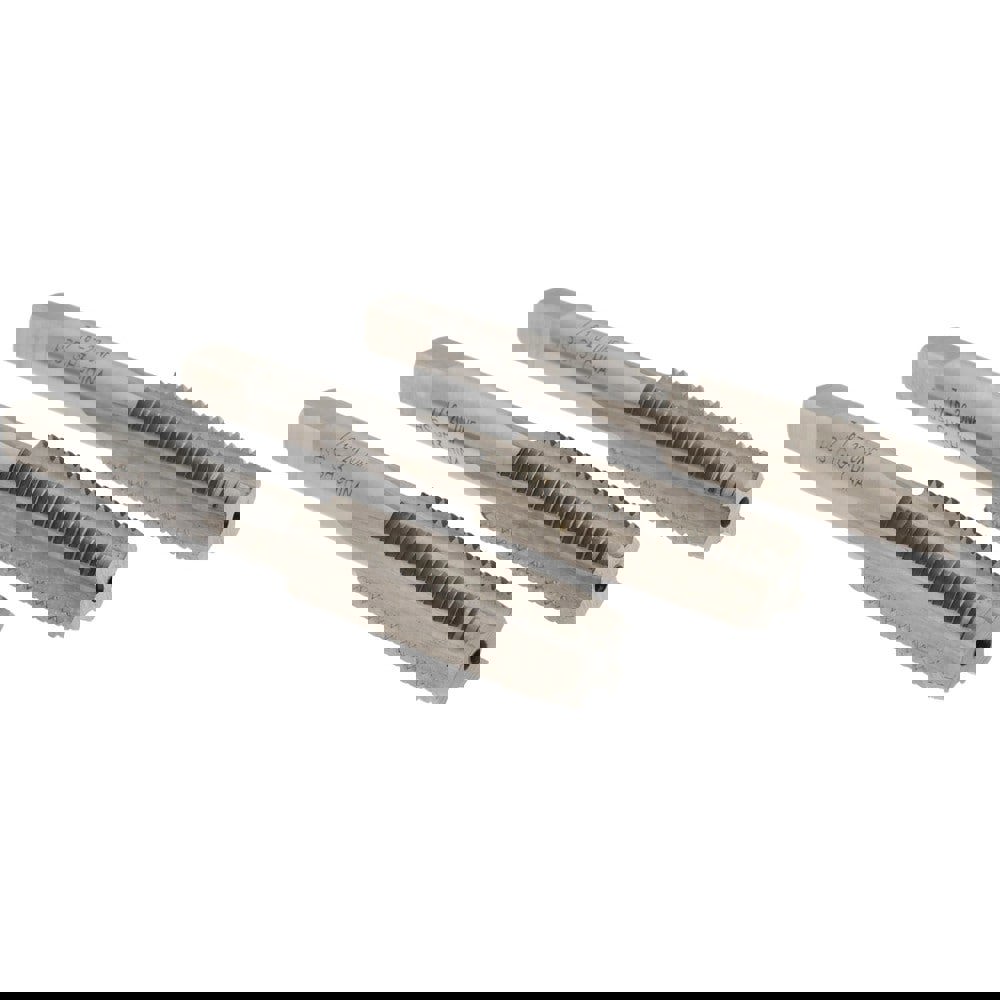 Tap Set: 7/16-20 UNF, 4 Flute, High Speed Steel, Bright Finish