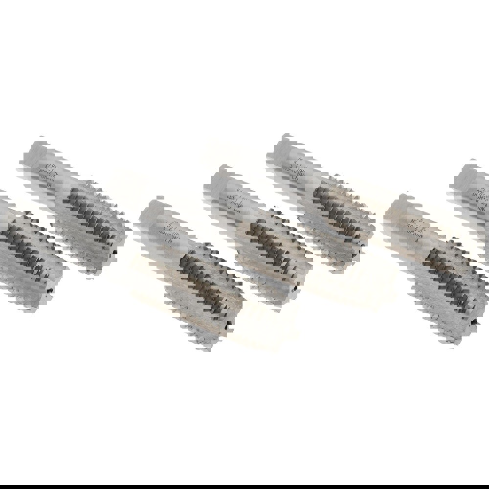 Tap Set: 5/8-11 UNC, 4 Flute, High Speed Steel, Bright Finish