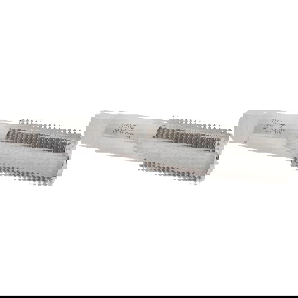 Straight Flute Tap: 11/16-16 UNS, 4 Flute, Bottoming Chamfer, High-Speed Steel, Bright/Uncoated Finish