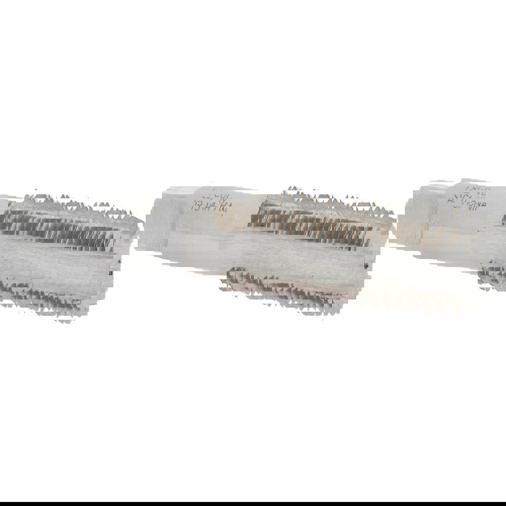 Straight Flute Tap: 1-8 UNC, 4 Flutes, Bottoming, 3B Class of Fit, High Speed Steel, Bright/Uncoated