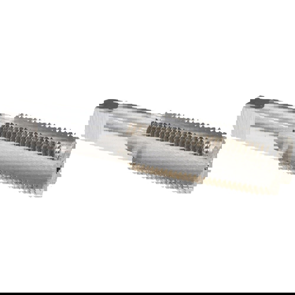 Straight Flute Tap: 1-12 UNF, 4 Flutes, Plug, 3B Class of Fit, High Speed Steel, Bright/Uncoated