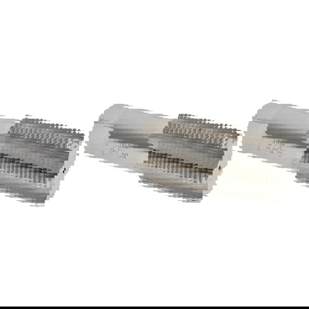 Straight Flute Tap: 1-1/4-12 UNF, 6 Flutes, Plug, 3B Class of Fit, High Speed Steel, Bright/Uncoated