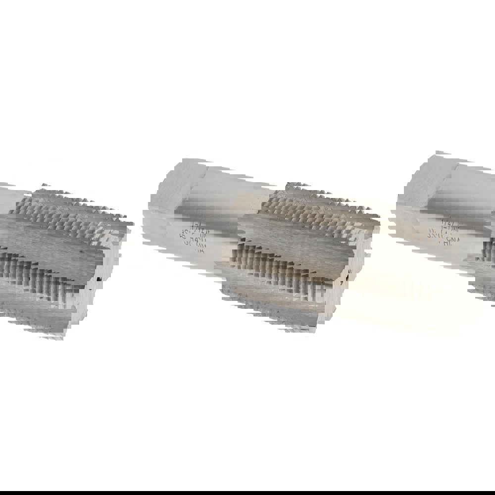 Straight Flute Tap: 1-1/4-12 UNF, 6 Flutes, Taper, 3B Class of Fit, High Speed Steel, Bright/Uncoated