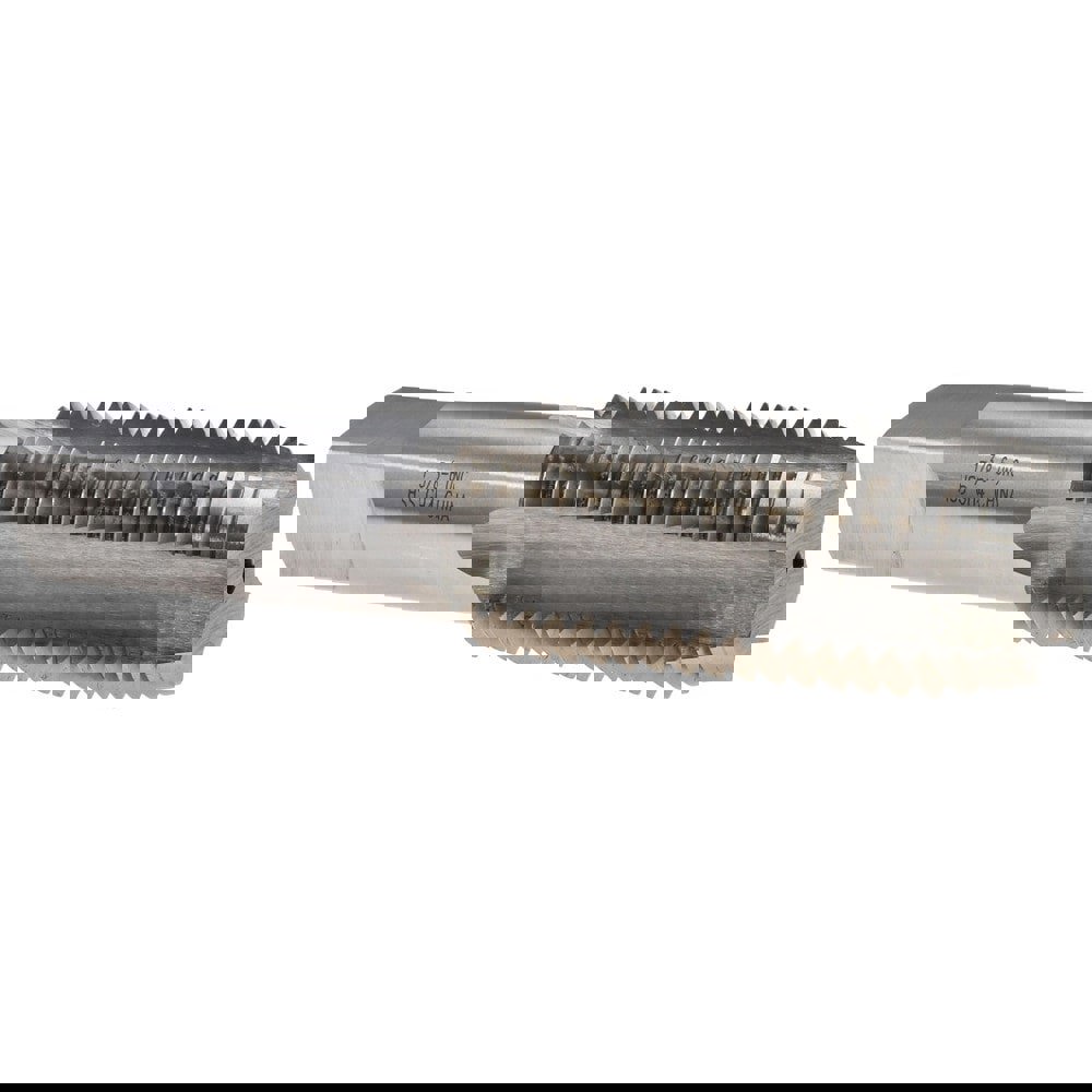 Straight Flute Tap: 1-3/8-6 UNC, 4 Flutes, Plug, 3B Class of Fit, High Speed Steel, Bright/Uncoated