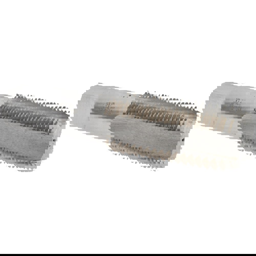 Straight Flute Tap: 1-3/8-6 UNC, 4 Flutes, Bottoming, 3B Class of Fit, High Speed Steel, Bright/Uncoated