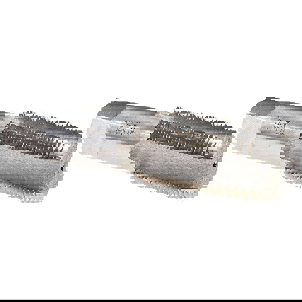 Straight Flute Tap: 1-1/2-6 UNC, 4 Flutes, Plug, 3B Class of Fit, High Speed Steel, Bright/Uncoated