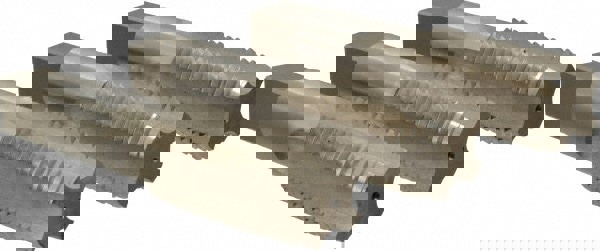 Tap Set: 1-1/2-6 UNC, 4 Flute, High Speed Steel, Bright Finish