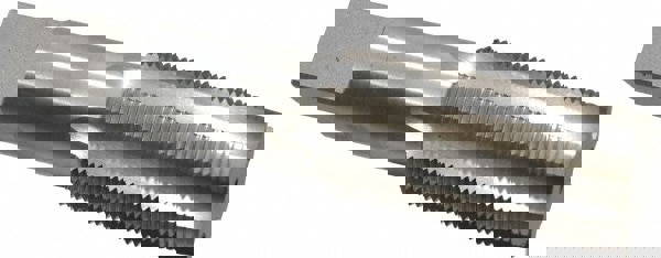 Straight Flute Tap: 1-1/2-12 UNF, 6 Flute, Taper Chamfer, 3B Class of Fit, HSS, Bright/Uncoated Finish