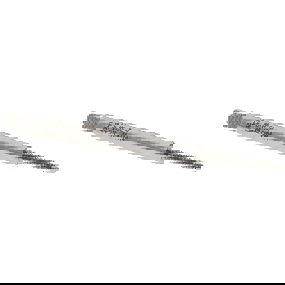 Spiral Point Tap: #2-56 UNC, 2 Flutes, Plug, 2B Class of Fit, High Speed Steel, Bright Finish