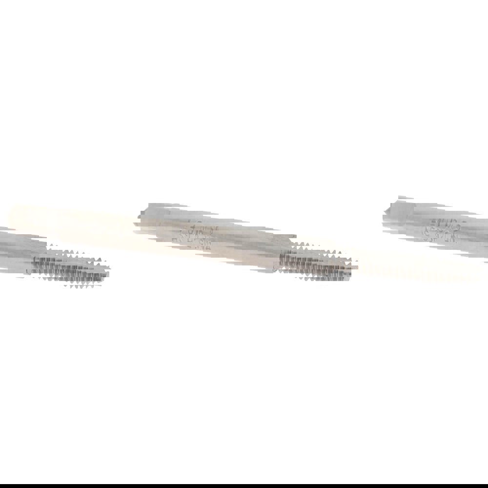 Spiral Point Tap: #4-40 UNC, 2 Flutes, Bottoming, 2B/3B Class of Fit, High Speed Steel, Bright Finish