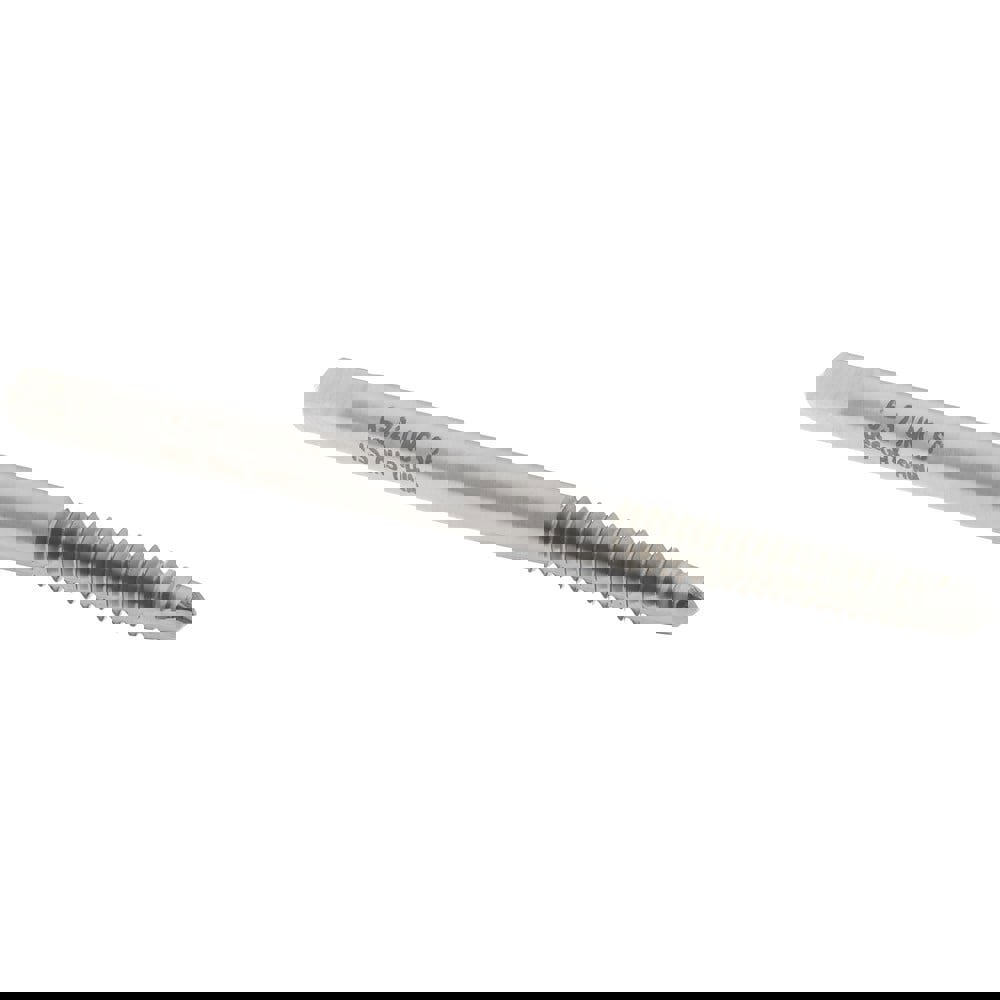 Spiral Point Tap: #6-32 UNC, 2 Flutes, Plug, 2B Class of Fit, High Speed Steel, Bright Finish