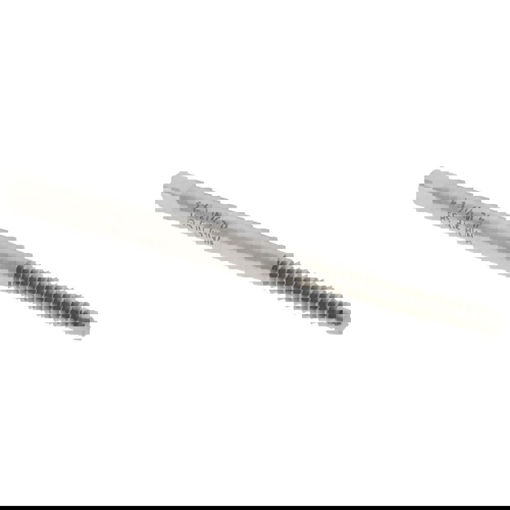 Spiral Point Tap: #6-32 UNC, 2 Flutes, Bottoming, 2B Class of Fit, High Speed Steel, Bright Finish