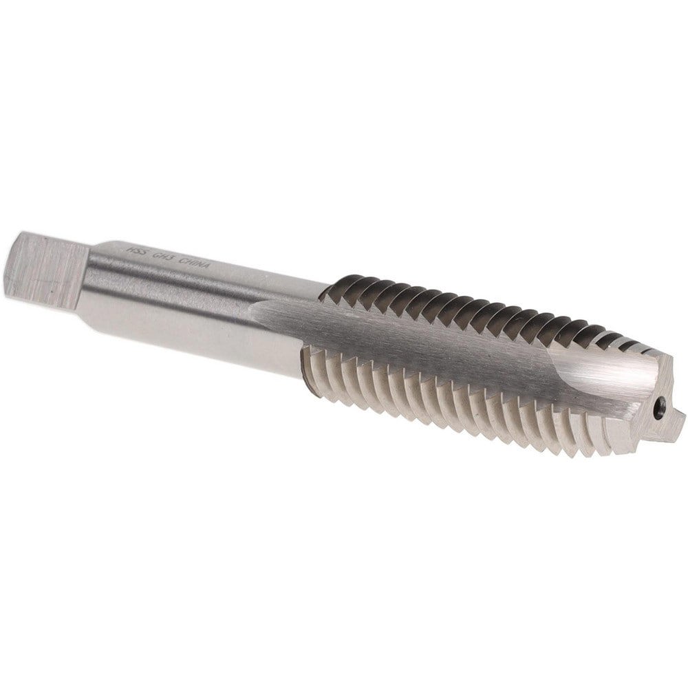 Spiral Point Tap: 5/8-11 UNC, 3 Flutes, Plug, 3B Class of Fit, High Speed Steel, Bright Finish
